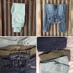Bundle of THREE size 10 girls jeans